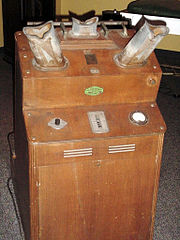 You'd lose the will to live. Shoe Fluoroscope on display at the National Museum of Health and Medicine, manufactured by Adrian Shoe Fitter, Inc. circa 1938, that was used in a Washington, DC, shoe store.