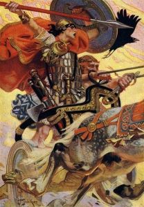 T. W. Rolleston, Myths and Legends of the Celtic Race, 1911 Illustrator: Joseph Christian Leyendecker