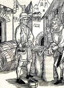 Of Usury, Brant's Stultifera Navis (The Ship of Fools) 1494 Attributed to Albrecht Dürer - 1471 -1528 (Woodcut)