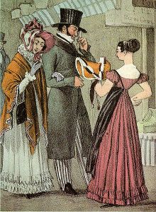 Millinery Shop Paris, 1822 John James Chalon (1778-1854) Wikipedia