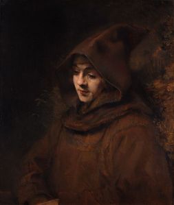 Titus (Rembrandt's son) as a monk - 1660 Rembrandt (1606-1669) Wikimedia Commons
