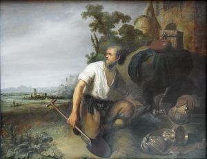 Parable of the Hidden Treasure by Rembrandt (c. 1630). Wikimedia Commons