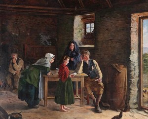 News from America 1875 James Brenan (1837-1907) Crawford Art Gallery, Cork