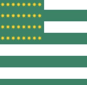 Fenian Flag 1867 by ArnoldPlaton   Wikimedia Commons 