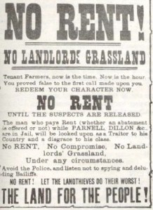 Land League poster 1880s Wikipedia 