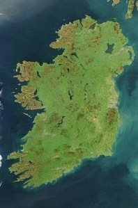 Ireland Jeff Schmaltz - NASA Earth Observatory.   Wikimedia Commons 