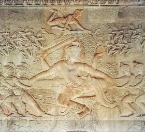 A tug of war between asuras and devas Angkor Wat, Cambodia Photo: Markalexander
