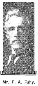 Mr Francis A. Fahy, Kinvara. Photo: Connacht Tribune 8th March 1924 p14