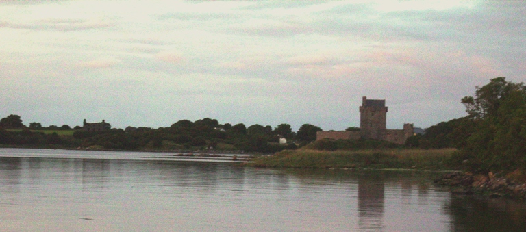 Fever Hospital (left of image) and Dunguaire Castle. Photo: BO'D