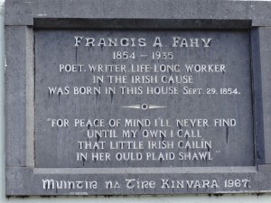 Francis A. Fahy Commemorative Plaque