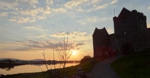 To his left, two small windows overlooked Kinvara Bay Photo: Norma Scheibe