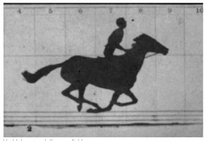 Still from Horse in Motion Eadweard Muybridge "Sallie Gardner" owned by Leland Stanford 1878 Library of Congress Prints and Photographs Division