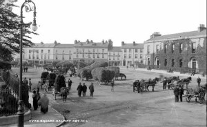 Eyre Square, Galway c.1897 National Library of Ireland Wikimedia Commons.