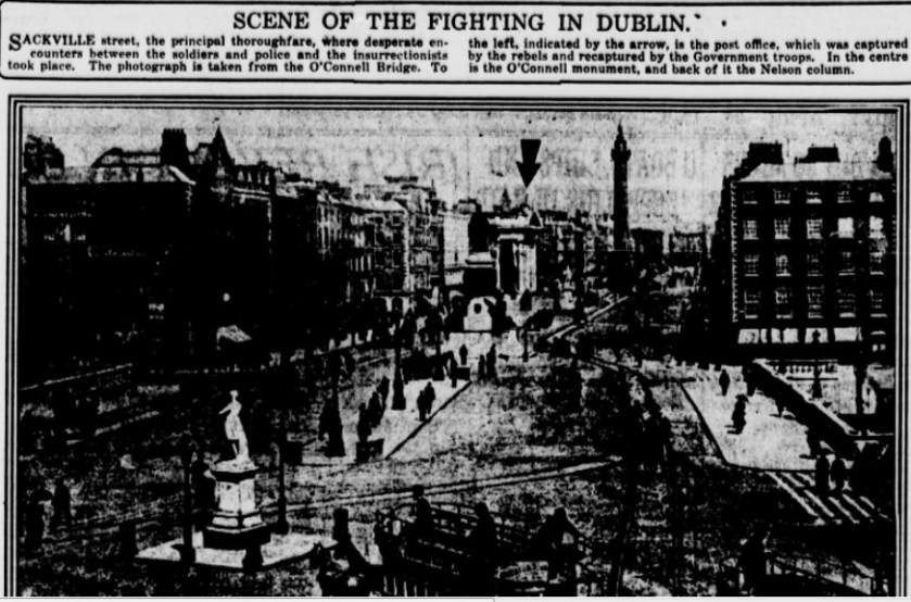 SCENE OF FIGHTING IN DUBLIN